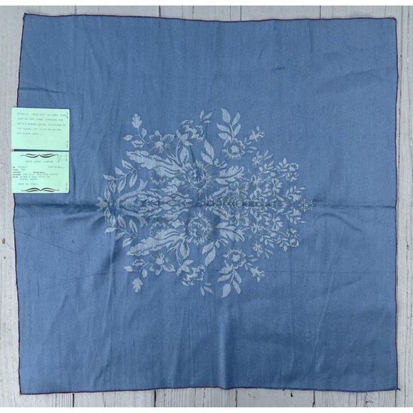 Mid-Century Modern White Lodge Italy Silk Jade Blue Scalamandre Silks Sample - Picture 13 of 16